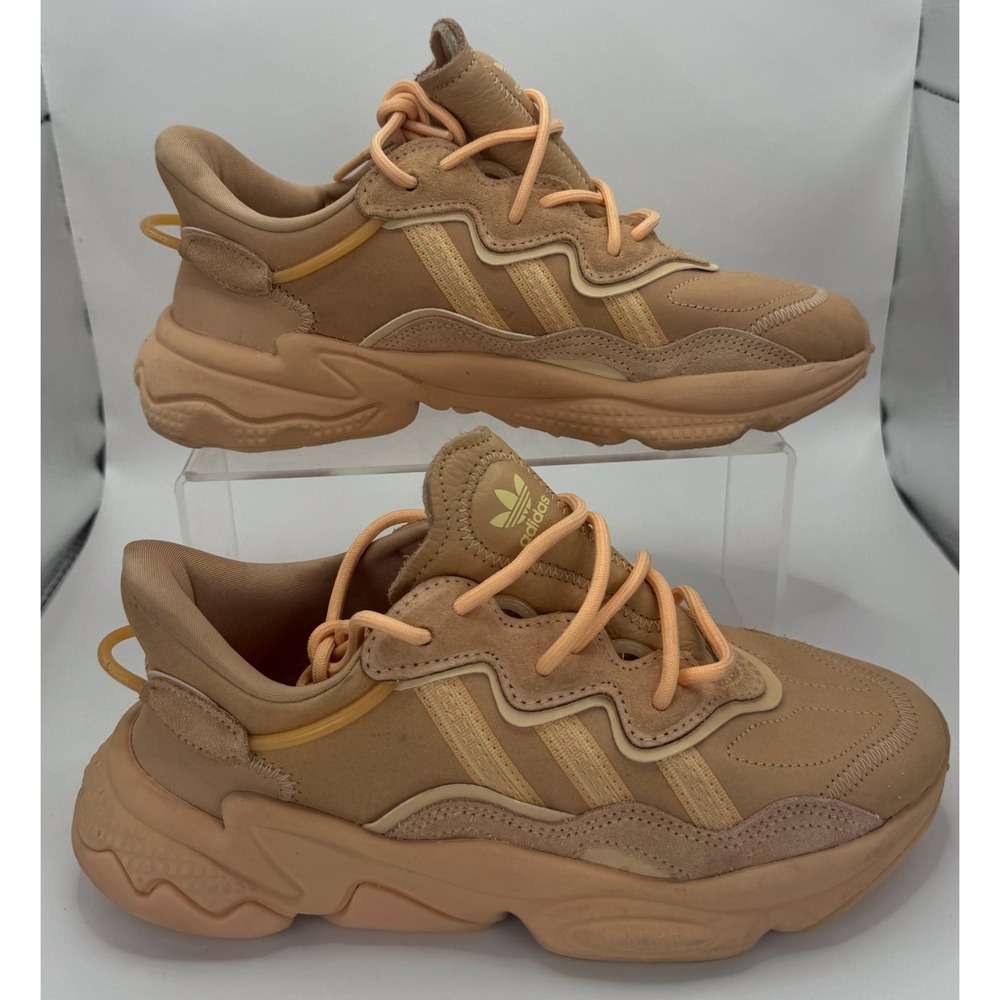 Adidas Ozweego Glow Orange Pale Nude Chunky Sneakers US Men 5.5 Womens 7 FZ1962 - Picture 7 of 8